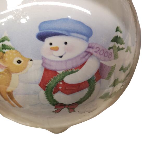 Hallmark Keepsake Ornaments Snow Buddies 2008 Ceramic Ornament NEW - Picture 9 of 13